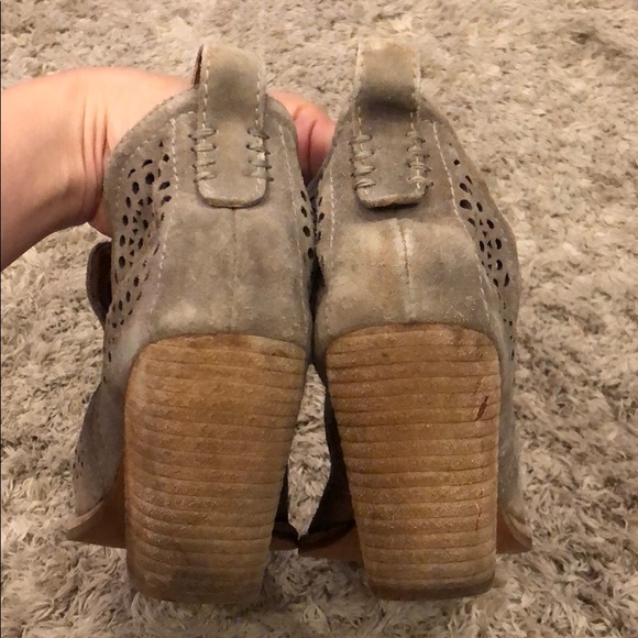 Jeffrey Campbell Rosalee Suede Perforated Booties - Picture 3 of 9